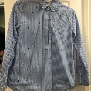 Gap pinstripe Pullover with cute Aztec print